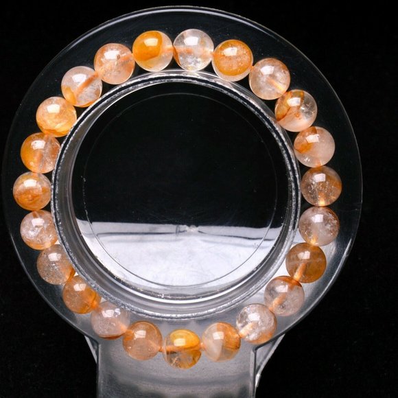 All Natural Garden Quartz Crystal Stretch Bracelet NWT - Picture 3 of 3